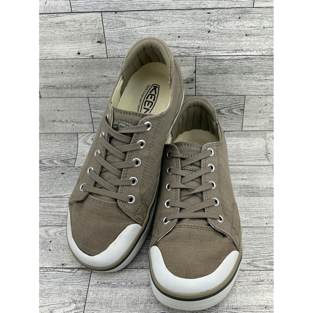 KEEN Women's Canvas‎ Low Top Sneakers Taupe Lace Up Casual Comfort Size 7